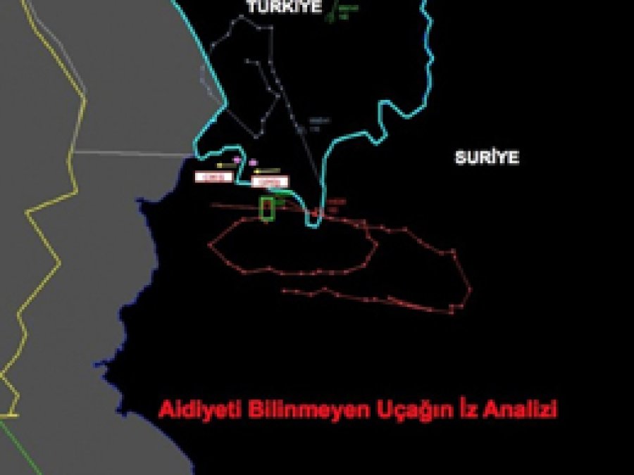 Düşürülen uçağın radar izi açıklandı
