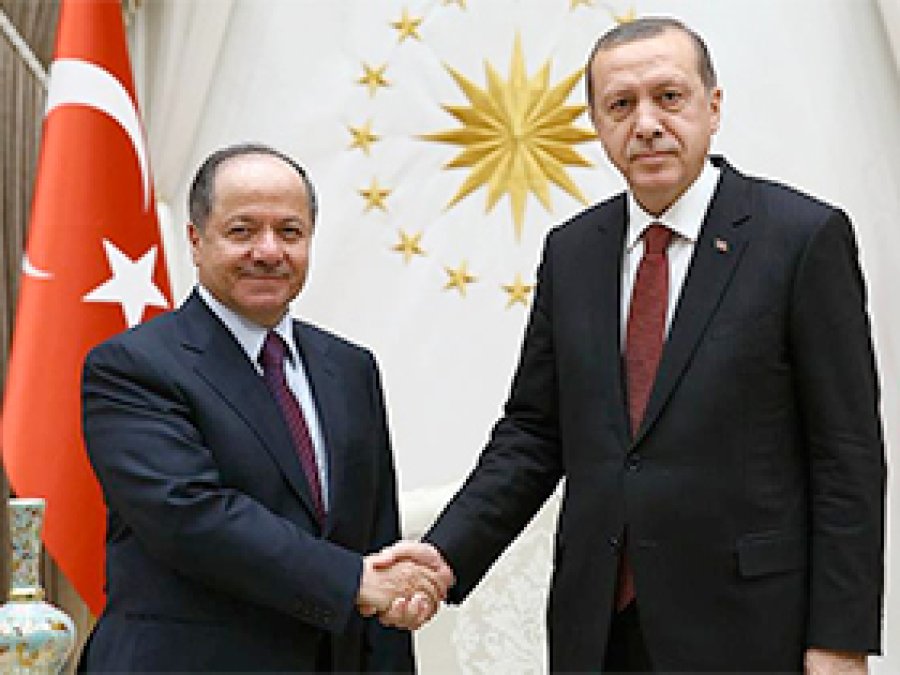 Barzani Cumhurbaşkanı Erdoğan'la görüştü
