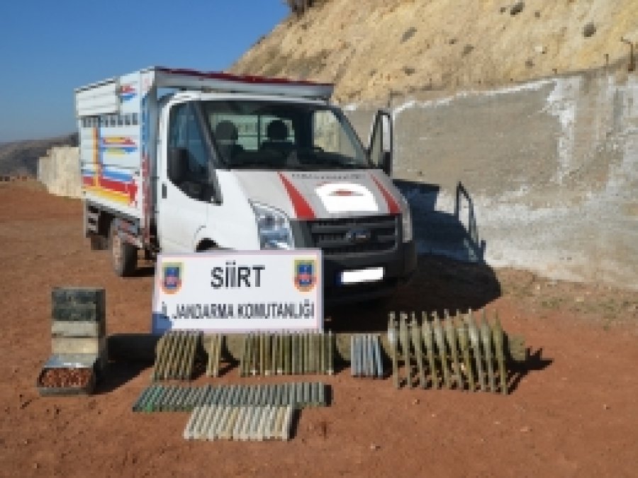 Siirt'e mühimmat ele geçirildi