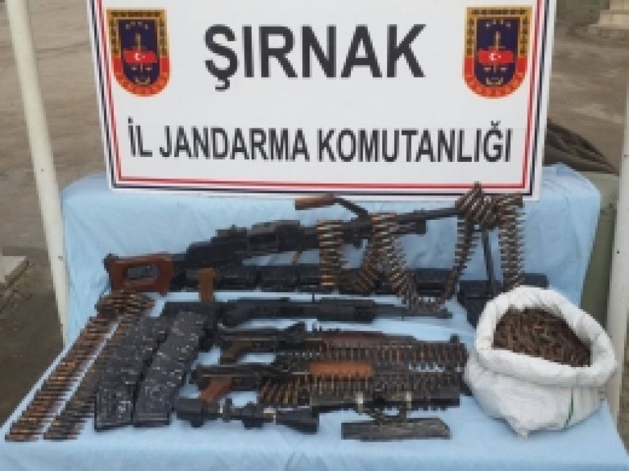 Şırnak'ta çok sayıda mühimmat ele geçirildi