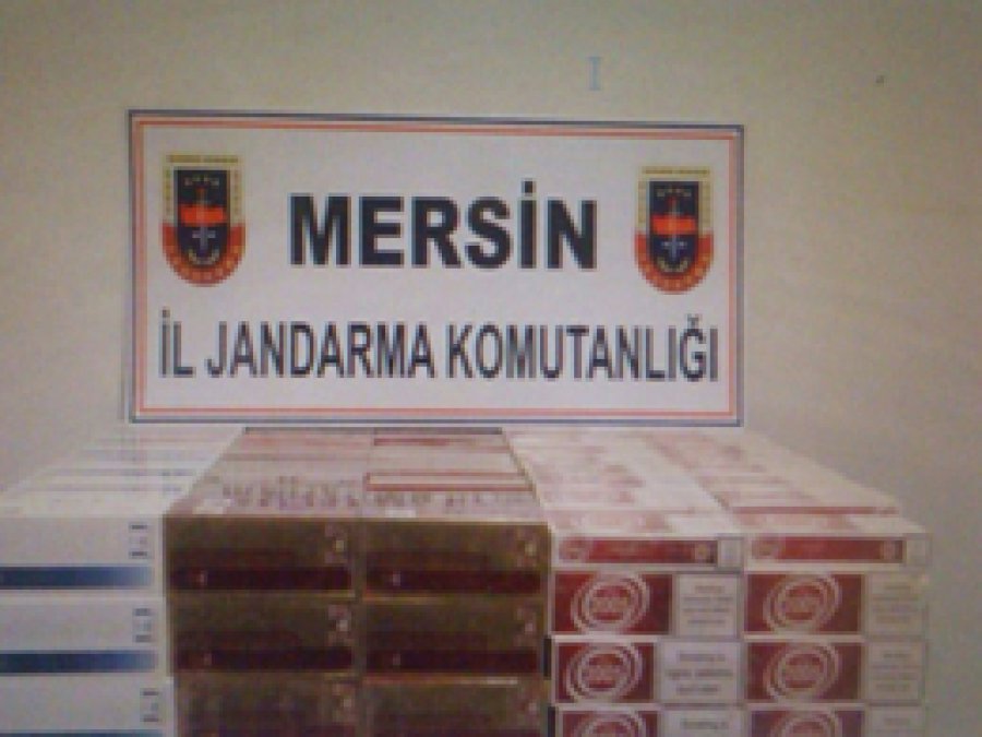 Tarsus kaçak sigara ele geçirildi