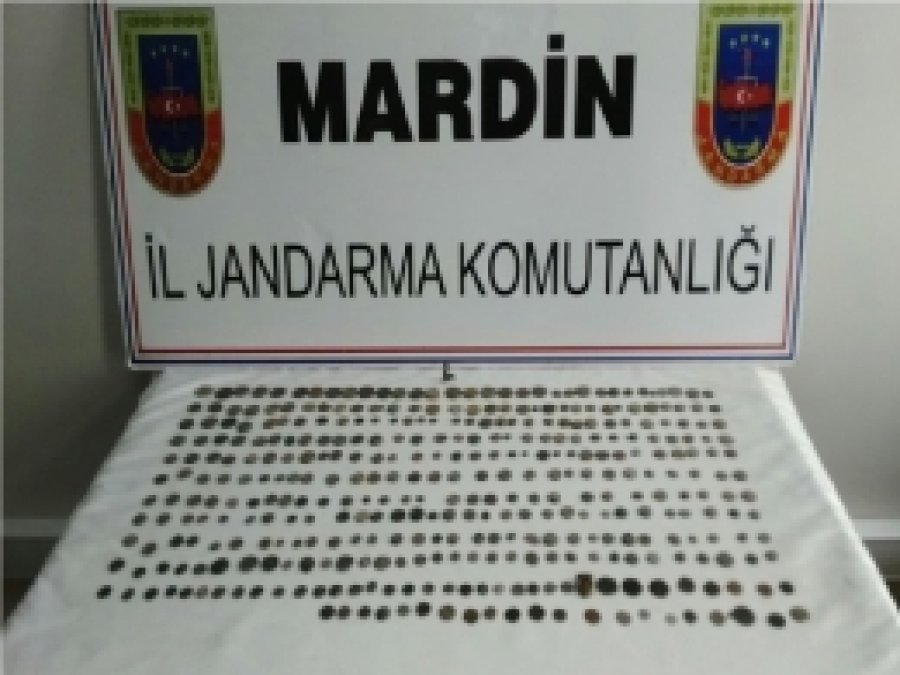 Mardin'de 370 adet Bronz sikke ele geçirildi