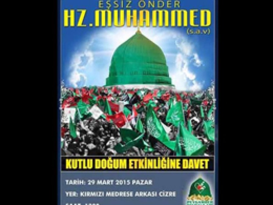 Cizre Kutlu Doğum Etkinliği'ne Davet
