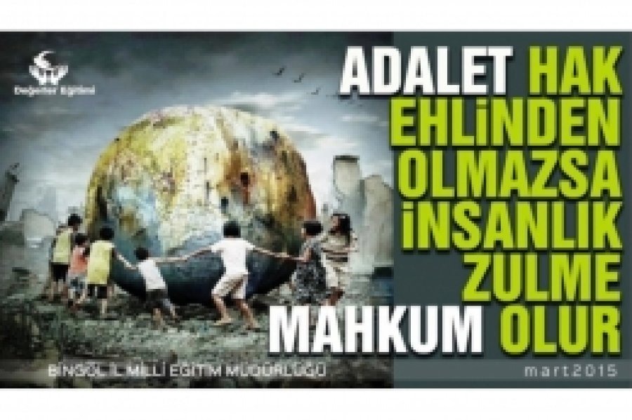 Okullarda ayın konusu ‘Adalet’ olarak işlendi
