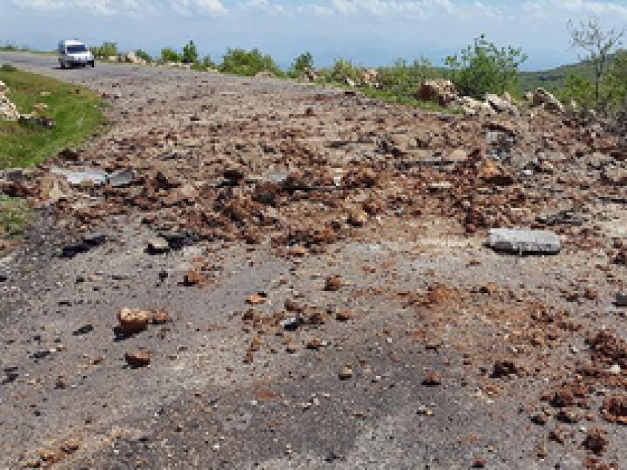 Silvan'da Baraj inşaatı yolunda sabotaj