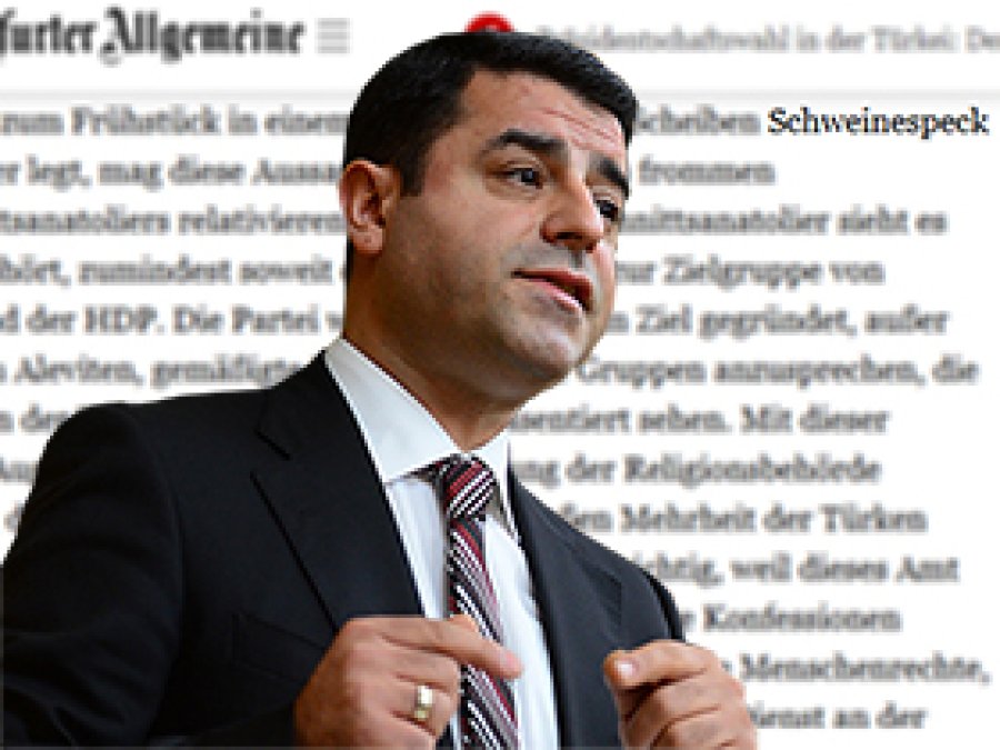 HDP Eş Başkanı Demirtaş fena yakalandı