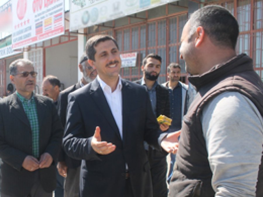 Oğuz, esnaf ziyaretlerine devam ediyor