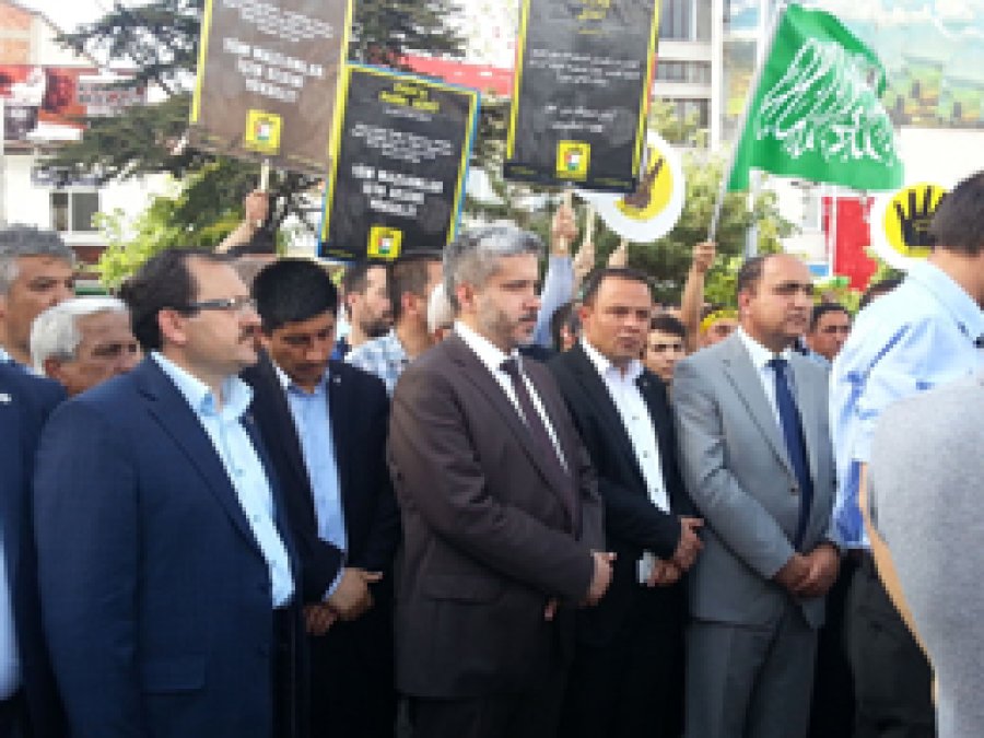Mısır'daki idam kararları, Aksaray'da lanetlendi