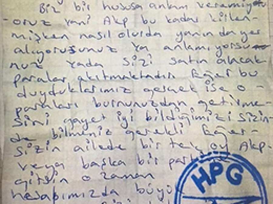 PKK'dan oy tehdidi
