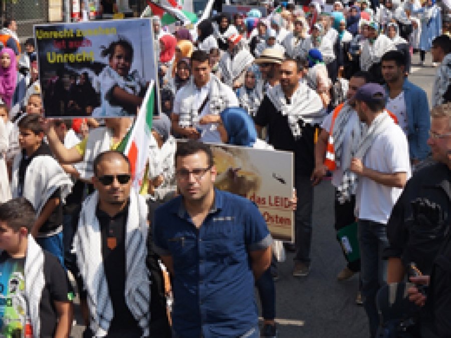Frankfurt'ta ‘Dünya Kudüs Günü’ yürüyüşü