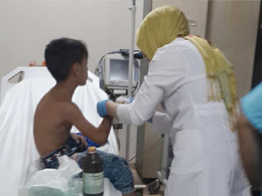 PKK'lilerin attığı bombada 7 çocuk yaralandı