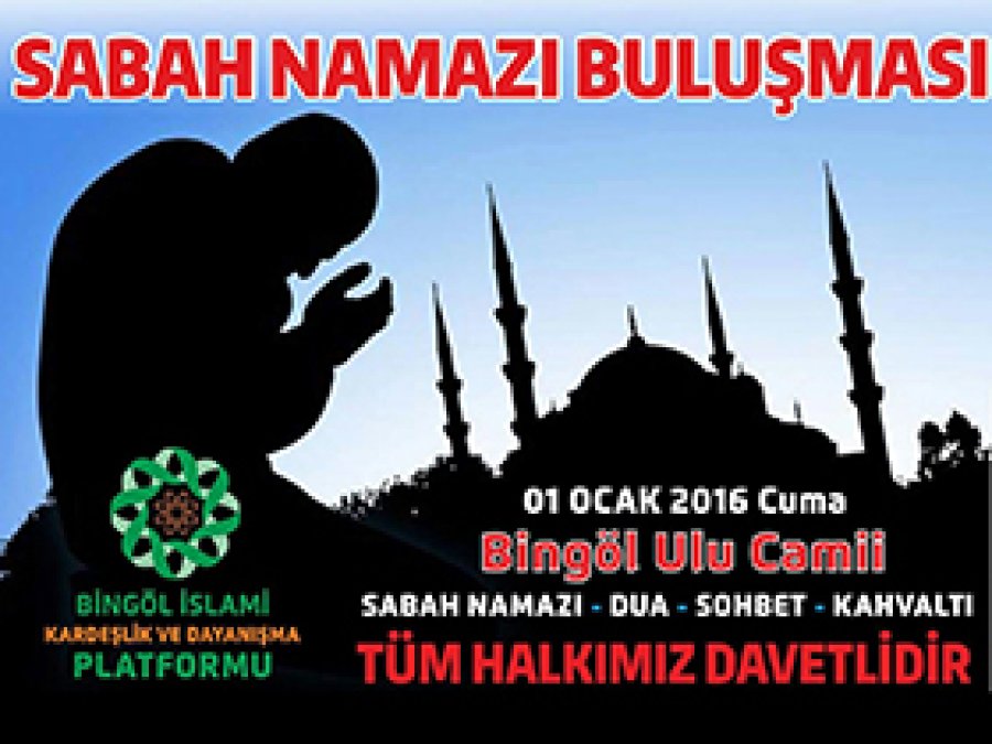 Bingöl'de yeni yıl namazla karşılanıyor