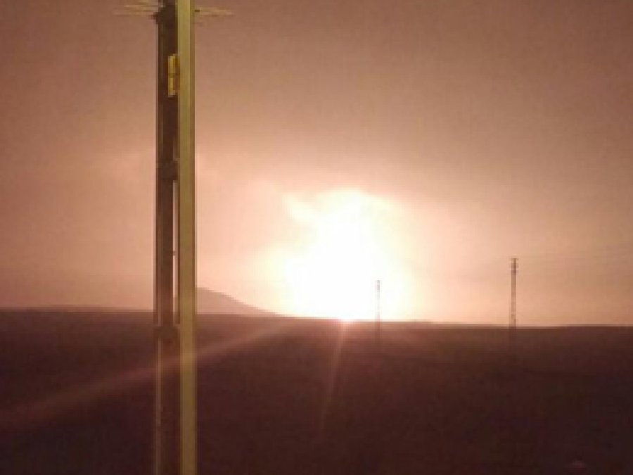Doğalgaz boru hattında patlama