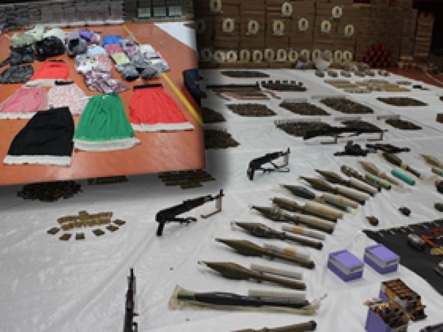 PKK'ya ait silahlar ve etekler yakalandı