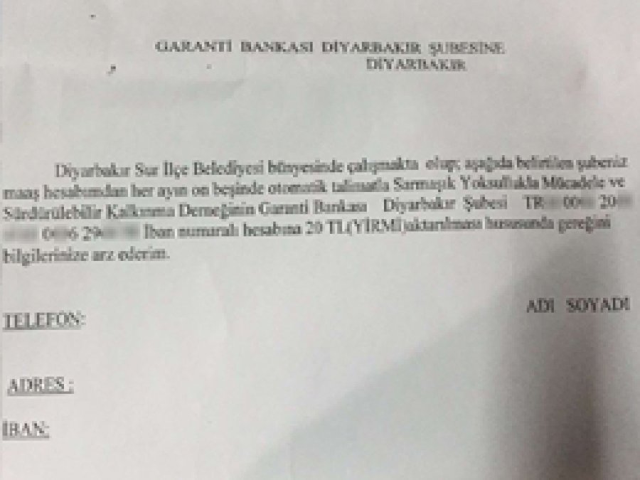 Sur Belediyesi'nden personelden zoraki kesinti