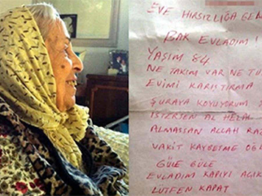Hırsıza yazılan not paylaşım rekoru kırdı