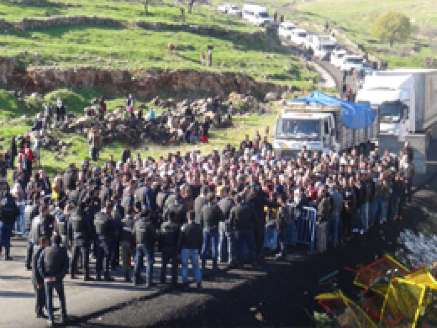 İdil'de uzun eve dönme kuyruğu
