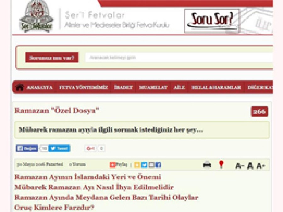 Şer’î Fetva Kurulu’ndan ‘Ramazan dosyası’