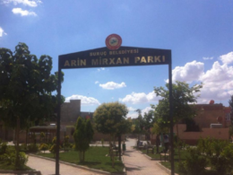 Suruç'ta canlı bombanın ismini parka verildi