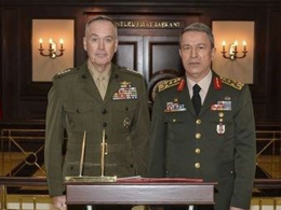 Akar, ABD'li Dunford'dan destek istedi