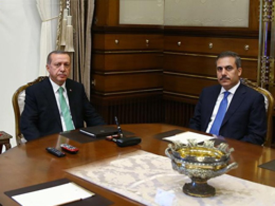 Erdoğan MİT Müsteşarı Fidan'ı kabul etti