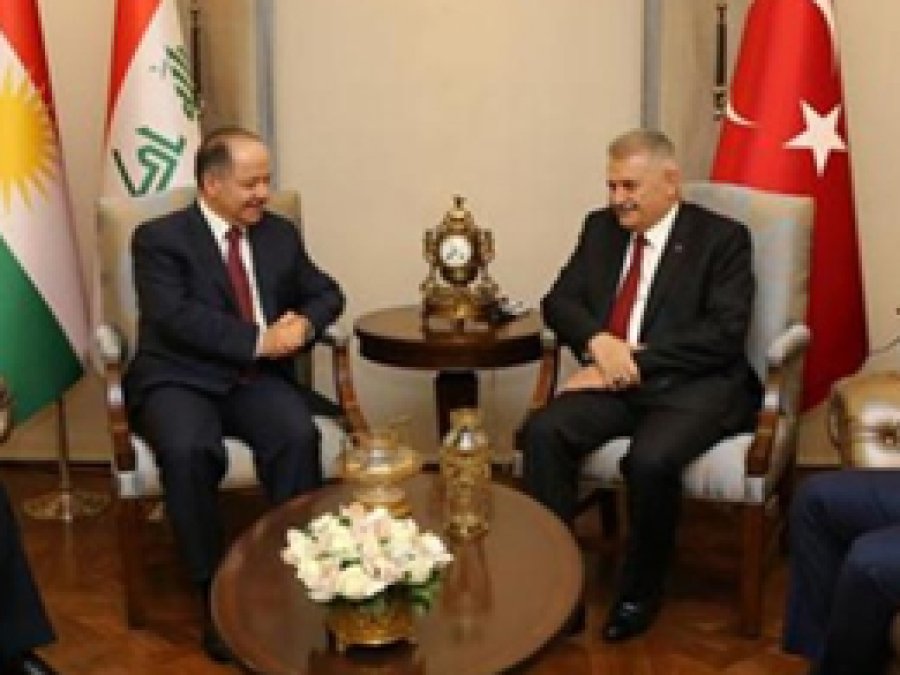 Başbakan Yıldırım ile Barzani bir araya geldi