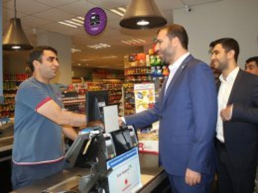 HÜDA PAR heyetinden Karaköprü esnafına ziyaret