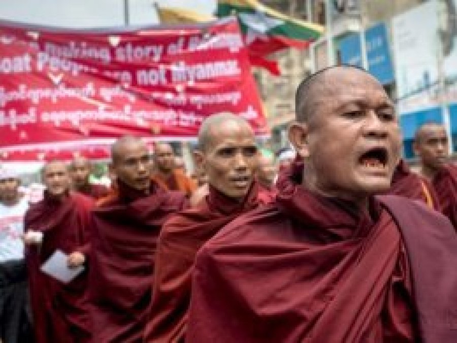 Myanmar'da aşırı sağcı Budistler gösteri düzenledi