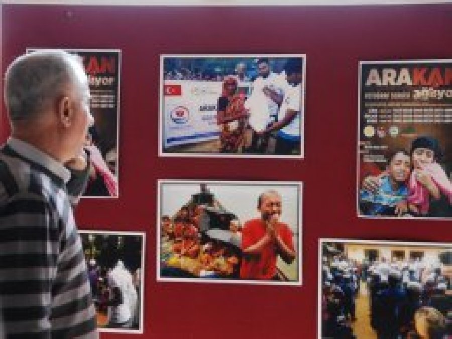 DÜ'de Arakan konulu resim sergisi açıldı