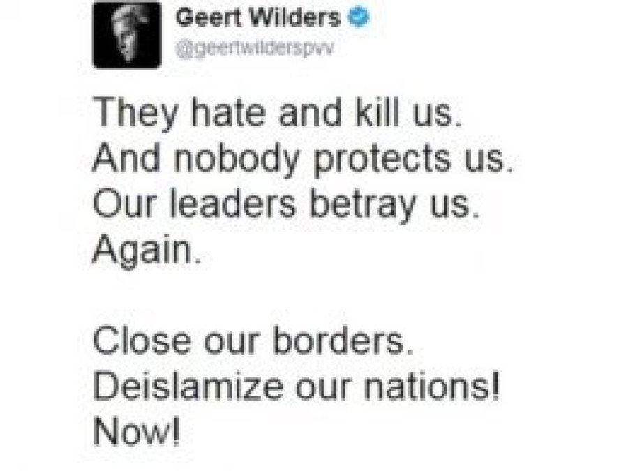 Wilders'ın İslam düşmanlığına engel