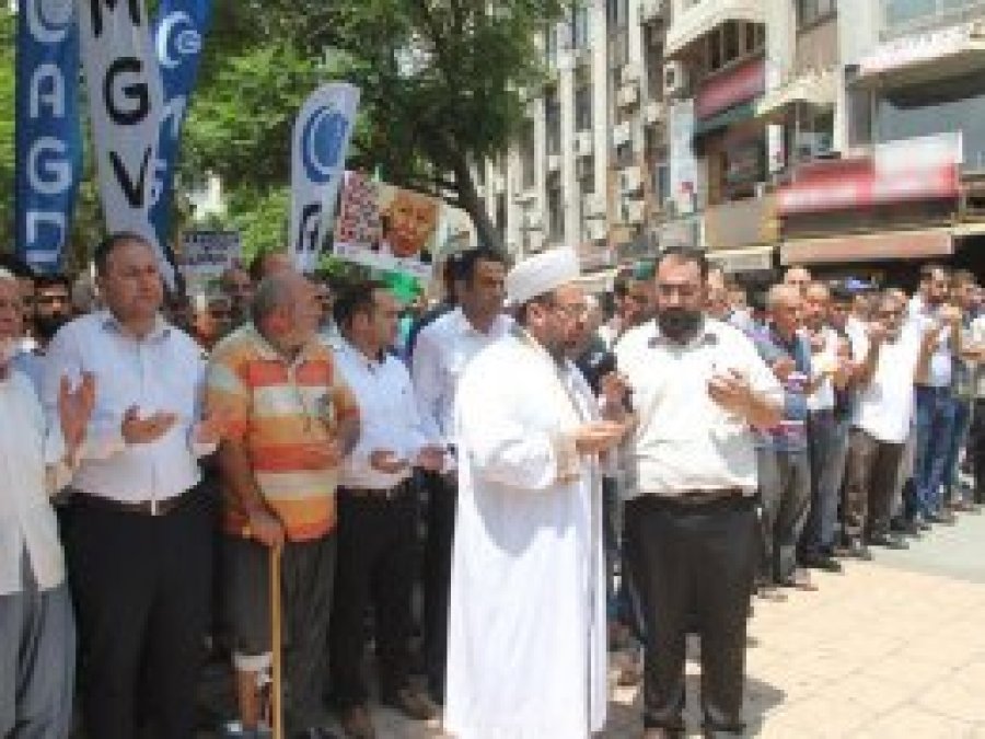 Adana'da Siyonist İsrail'e lenet yağdı