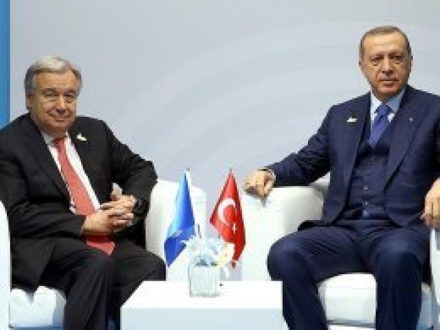 Erdoğan ile BM Genel Sekreteri Guterres görüştü
