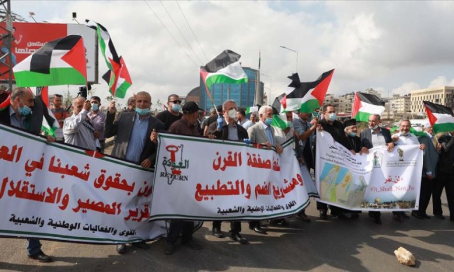 Balfour Deklarasyonu, 103. yılında Filistin'de protesto edildi