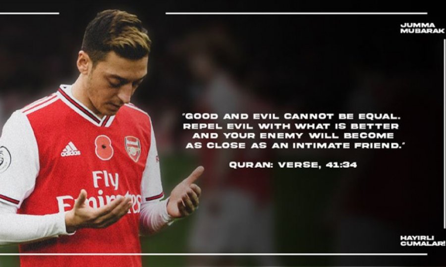 Mesut Özil'den İslam karşıtlığını iyilikle etkisiz hale getirme çağrısı