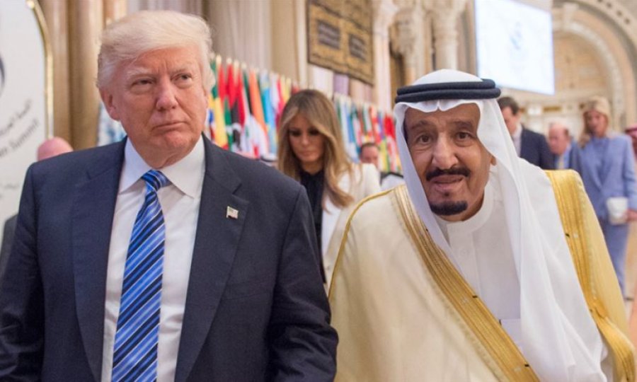Trump ile Suudi Arabistan Kralı Selman görüştü
