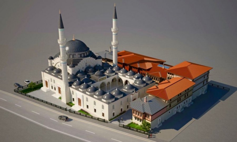 Avrupa'nın en büyük camisinin inşaatı yükseliyor