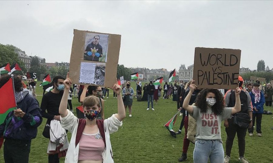 İsrail'in ilhak planı Hollanda’da protesto edildi
