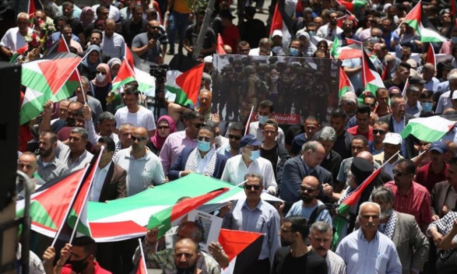 Siyonist İsrail'in 'ilhak' planı Batı Şeria'da protesto edildi