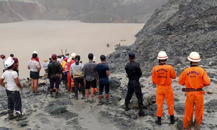 Myanmar'da madende göçük: En az 160 ölü