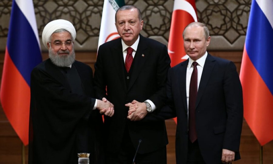Putin, Erdoğan ve Ruhani'den ortak bildiri: Suriye'nin petrol gelirlerine el konması kınandı