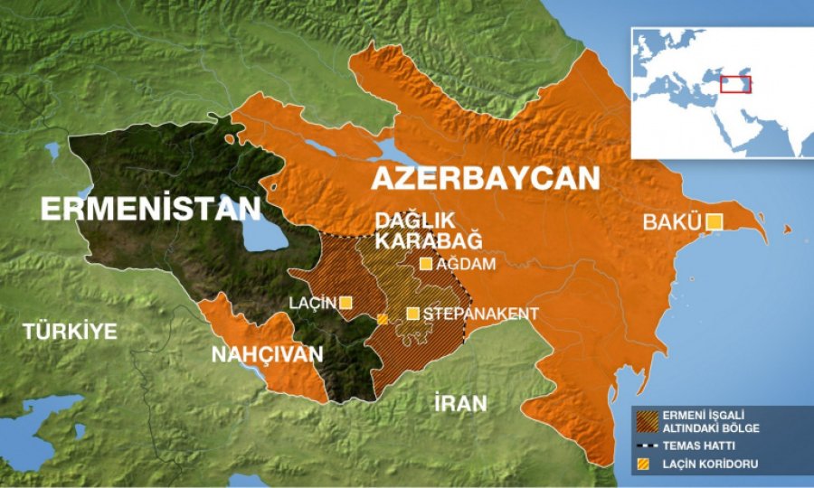 Azerbaycan-Ermenistan çatışması karşısında Türkiye, İran ve Rusya'nın etki durumu