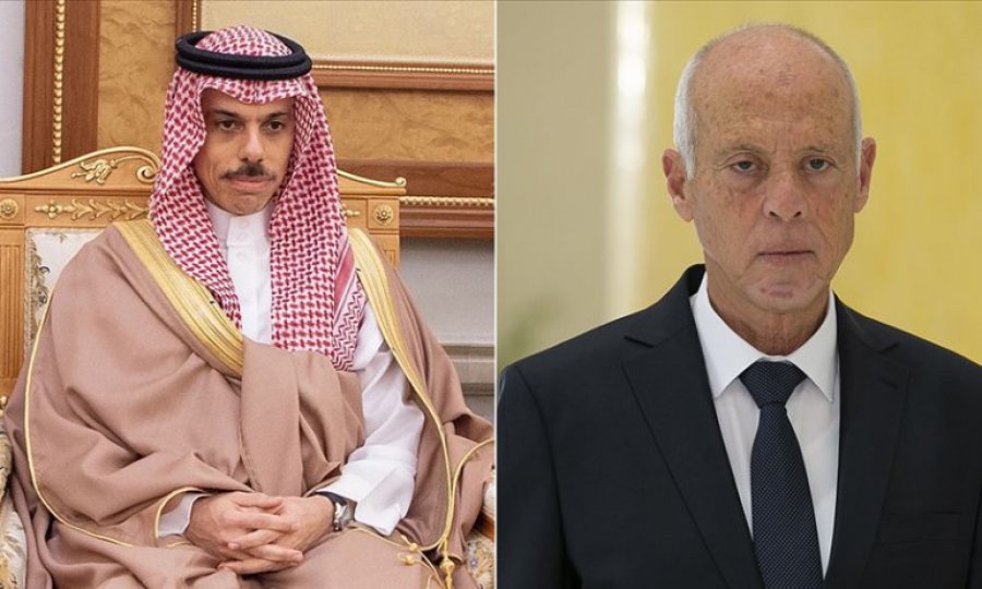 Suudi Arabistan Dışişleri Bakanı Tunus'ta Cumhurbaşkanı Said ile 'Libya'yı' görüştü