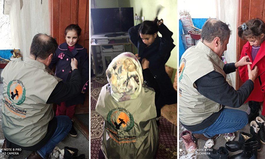 Avrupa Yetim-Der kış şartlarının ağır geçtiği Van’da mağdur çocukları unutmadı