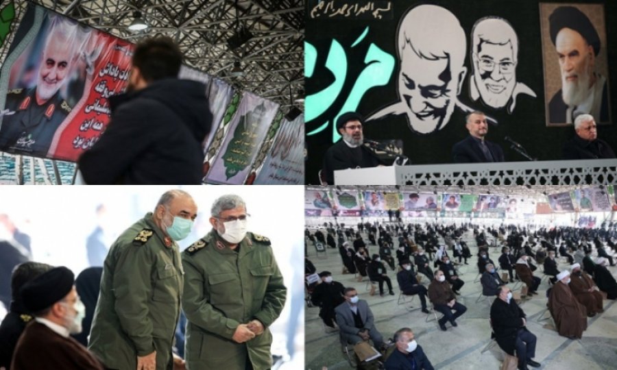 Kasım Süleymani ve El-Mühendis Tahran'da geniş katılımlı etkinlikle anıldı