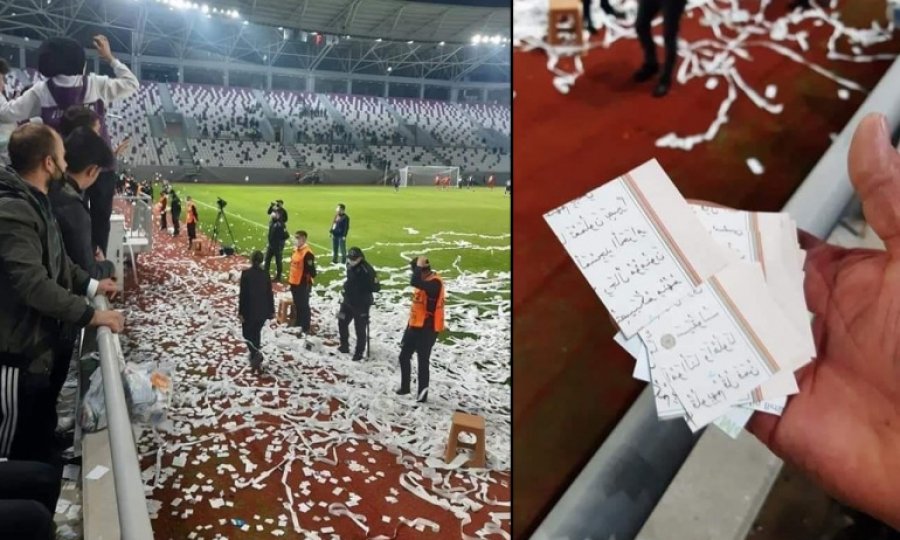 Ordu'da Kur’an-ı Kerim sayfaları konfeti şeklinde sahaya fırlatıldı
