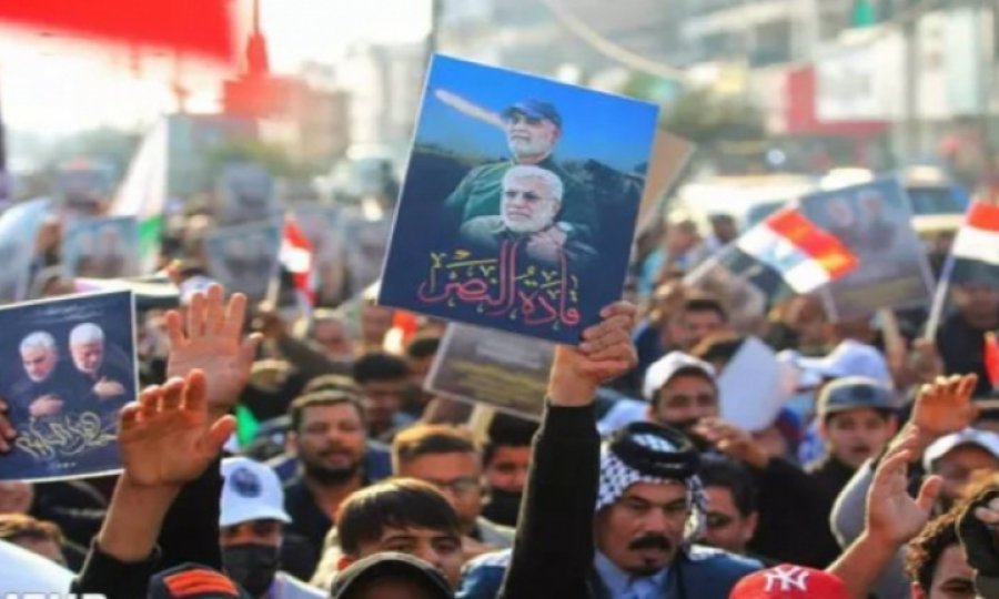Bağdat'ta Direniş Şehitleri için sembolik cenaze töreni