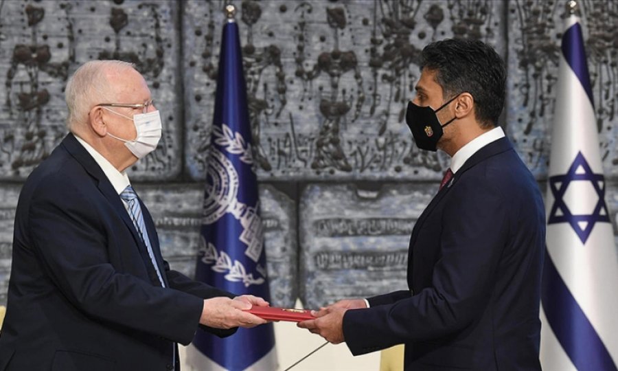 BAE'nin ilk Tel Aviv Büyükelçisi, İsrail Cumhurbaşkanı Rivlin'e güven mektubunu sundu 