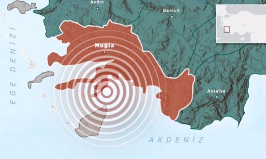 Ege Denizi'nde 4,1 büyüklüğünde deprem