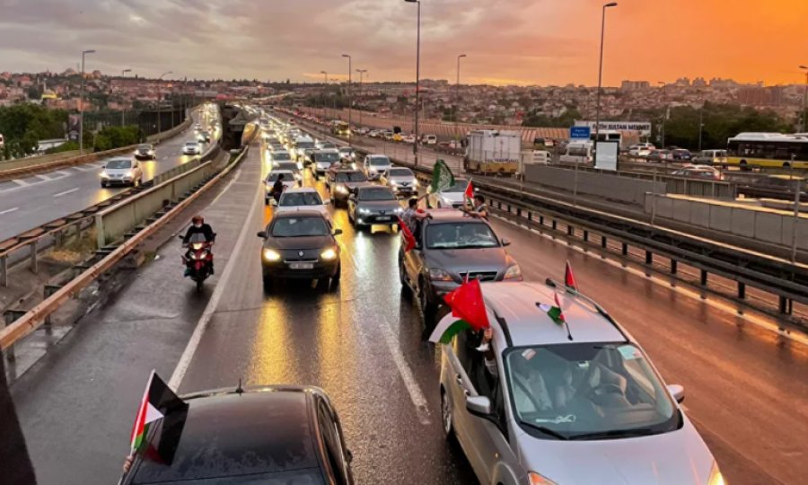 İstanbul'da Filistin'e destek için 'Kudüs konvoyu'