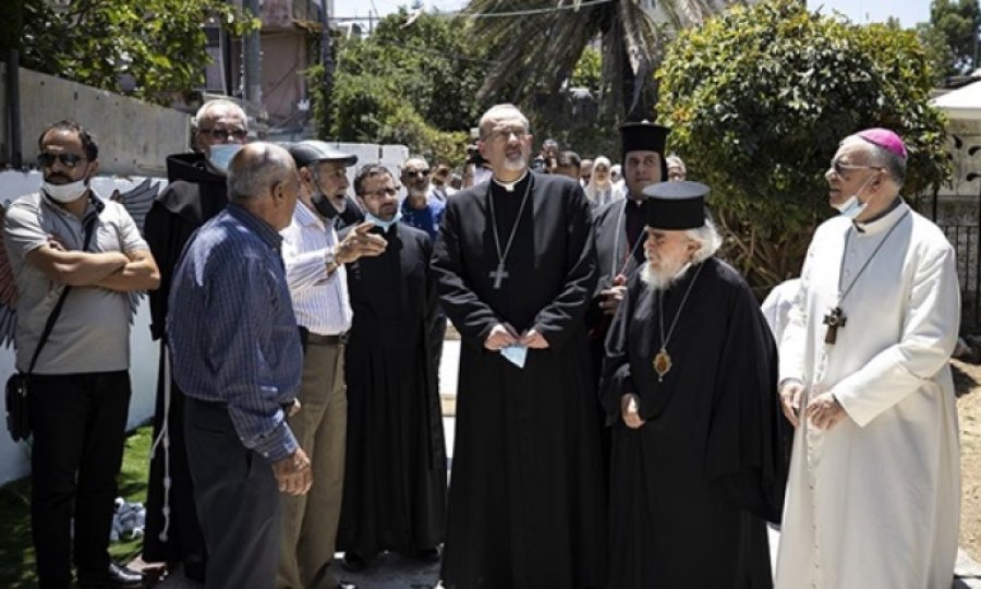 Kudüs'teki Hristiyan din adamlarından Filistinlilere destek